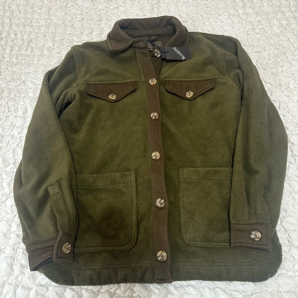 Blank NYC Fleece Shacket - Picture 2 of 4